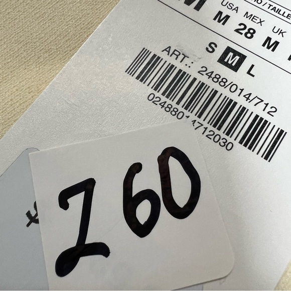 NWT ZARA Knit Wide Leg Pants Size Medium - Picture 5 of 6